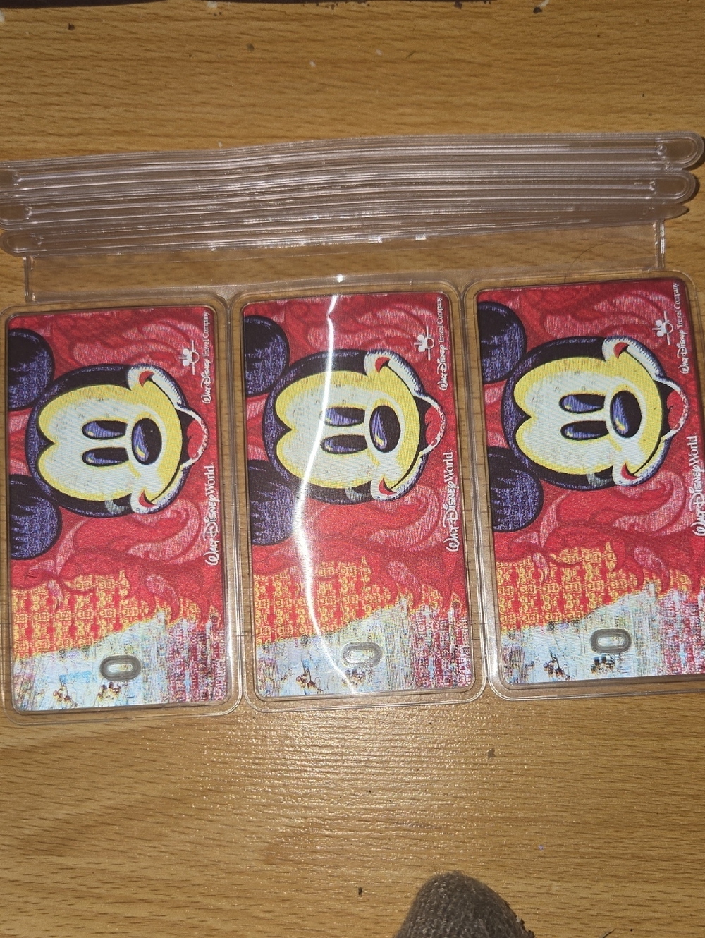 Walt Disney World Collectable Luggage Tag Mickey Mouse Set Of 3